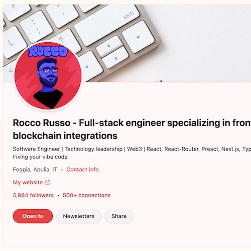 LinkedIn Clone Personal Profile